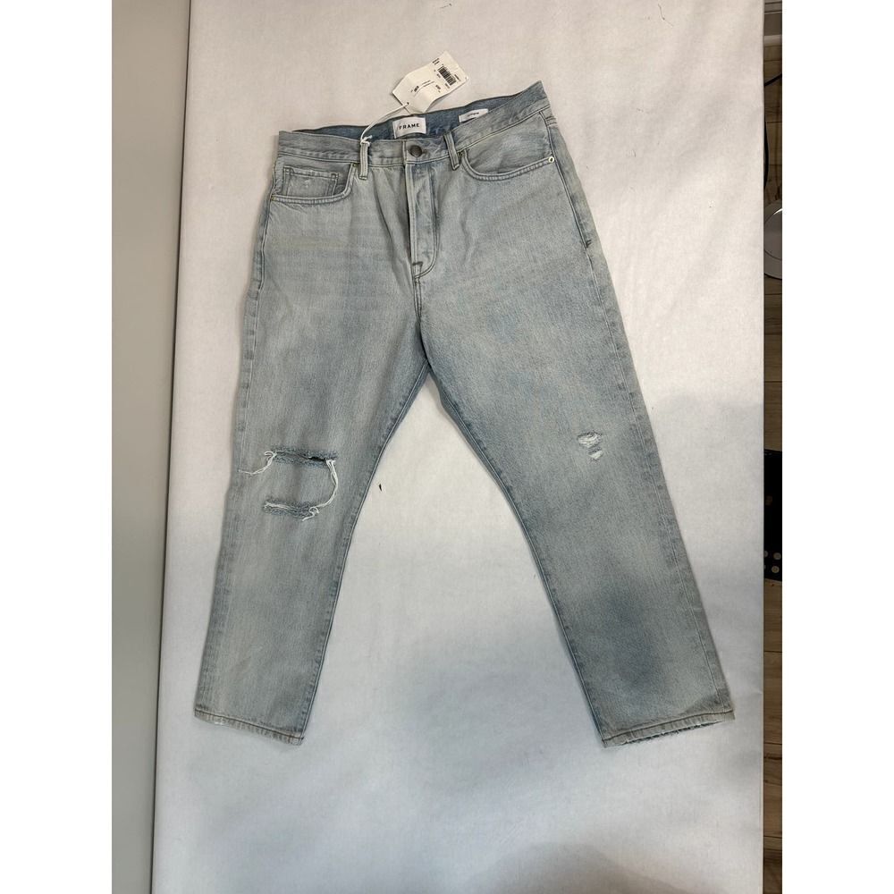 NWT Frame Le Original High Rise Straight Fit Jeans Distressed - Size 32